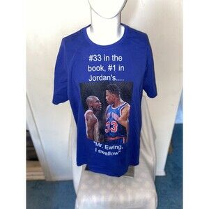Spread Shirt Michael Jordan and Patrick Ewing Men's Tall T-Shirt Size XXL Words